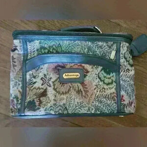 Vintage Floral Makeup Travel Case